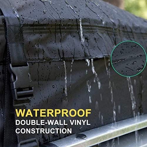 AUPERTO Dachbox, 538L Auto Dachkoffer Faltbare Gepäckbox mit Anti-Rutsch Matte + 4 Türhaken + Sperren, Wasserdicht Schwerlast 600D Dachboxen Dachgepäckträger Tasche für Reisen und Gepäcktransport – Bild 7