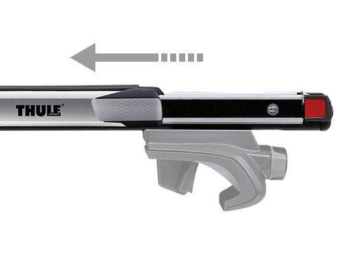 Thule 891000 SlideBar Lastenträger, 127 cm & KIT THULE Flush Rail 6007 – Bild 4